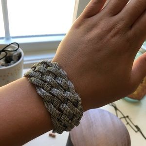 Braided Sterling Silver Magnetic Bracelet